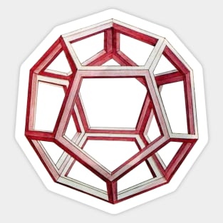 Da Vinci Dodecahedron Sticker